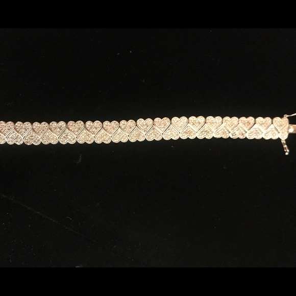 STERLING SILVER STAMP. 925 Cz Bracelet - Picture 3 of 5